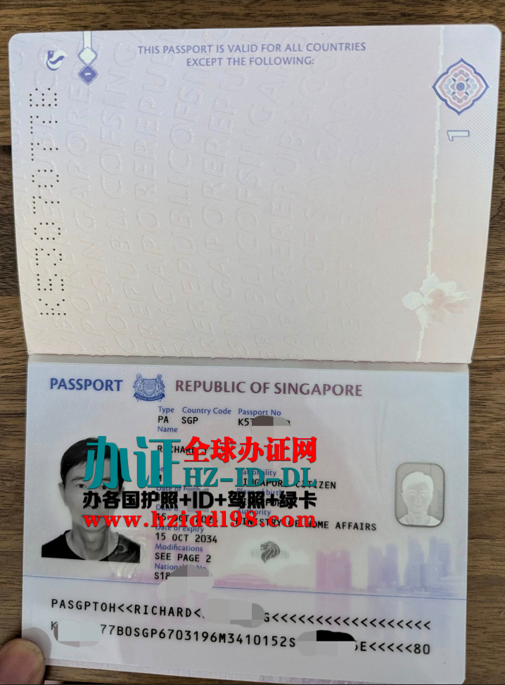 办新加坡替头护照，新加坡移民护照办理，Singapore passport