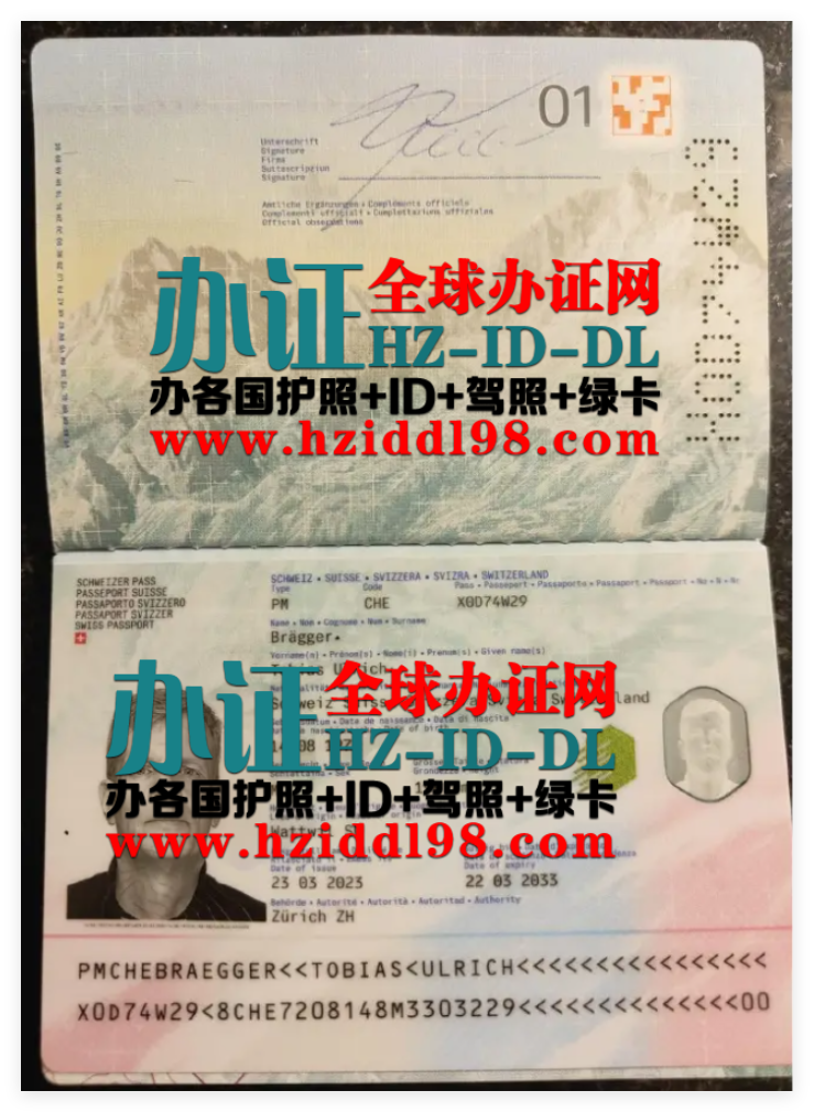 办瑞士护照,办瑞士高仿护照,办瑞士带芯片护照,办瑞士移民护照