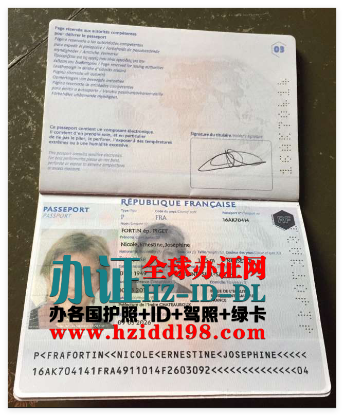 办法国剃头护照,办法国真实护照,办法国带芯片护照